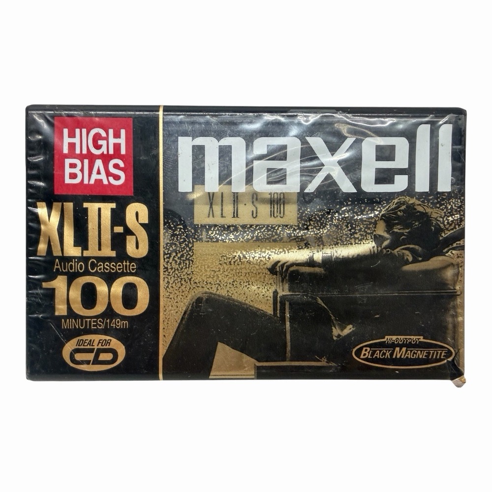 Maxell XLII-S 100 High Bias Type II Audio Cassette Tape Sealed Made in Japan